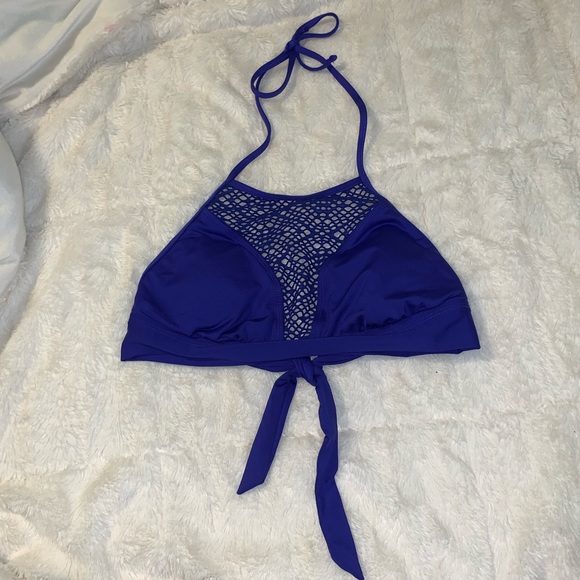 Mossimo Supply Co. Other - Mossimo Supply Co Blue Halter Neck Mesh Bikini Top